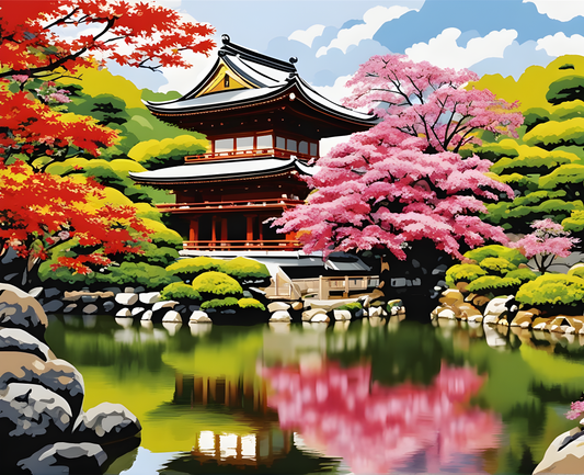 Amazing Places OD (141) - Kyoto, Japan - Van-Go Paint-By-Number Kit