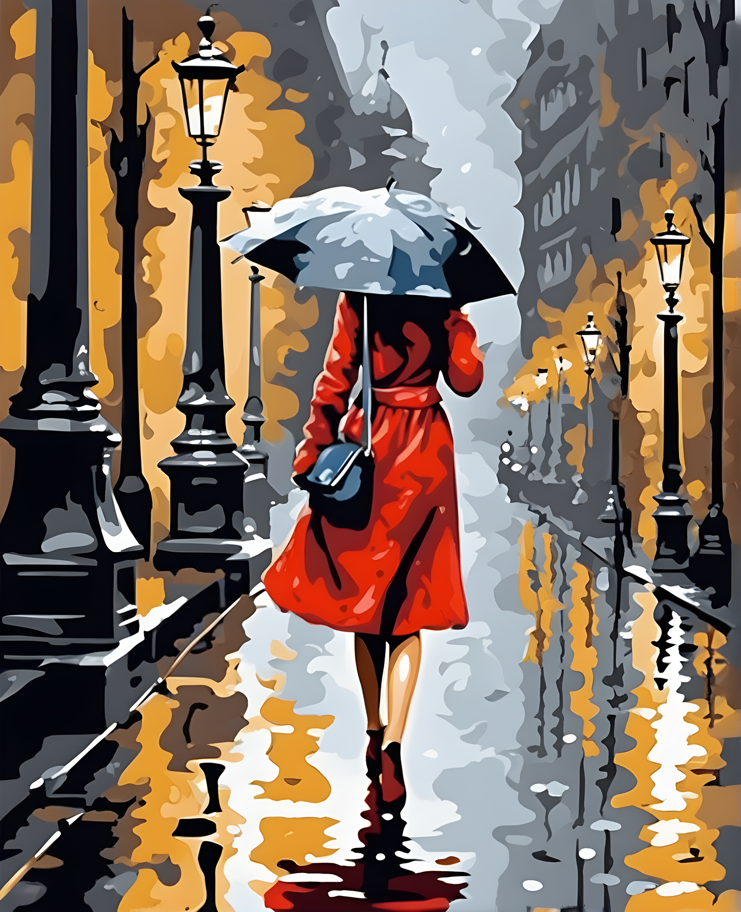 Rainy day (6) - Van-Go Paint-By-Number Kit