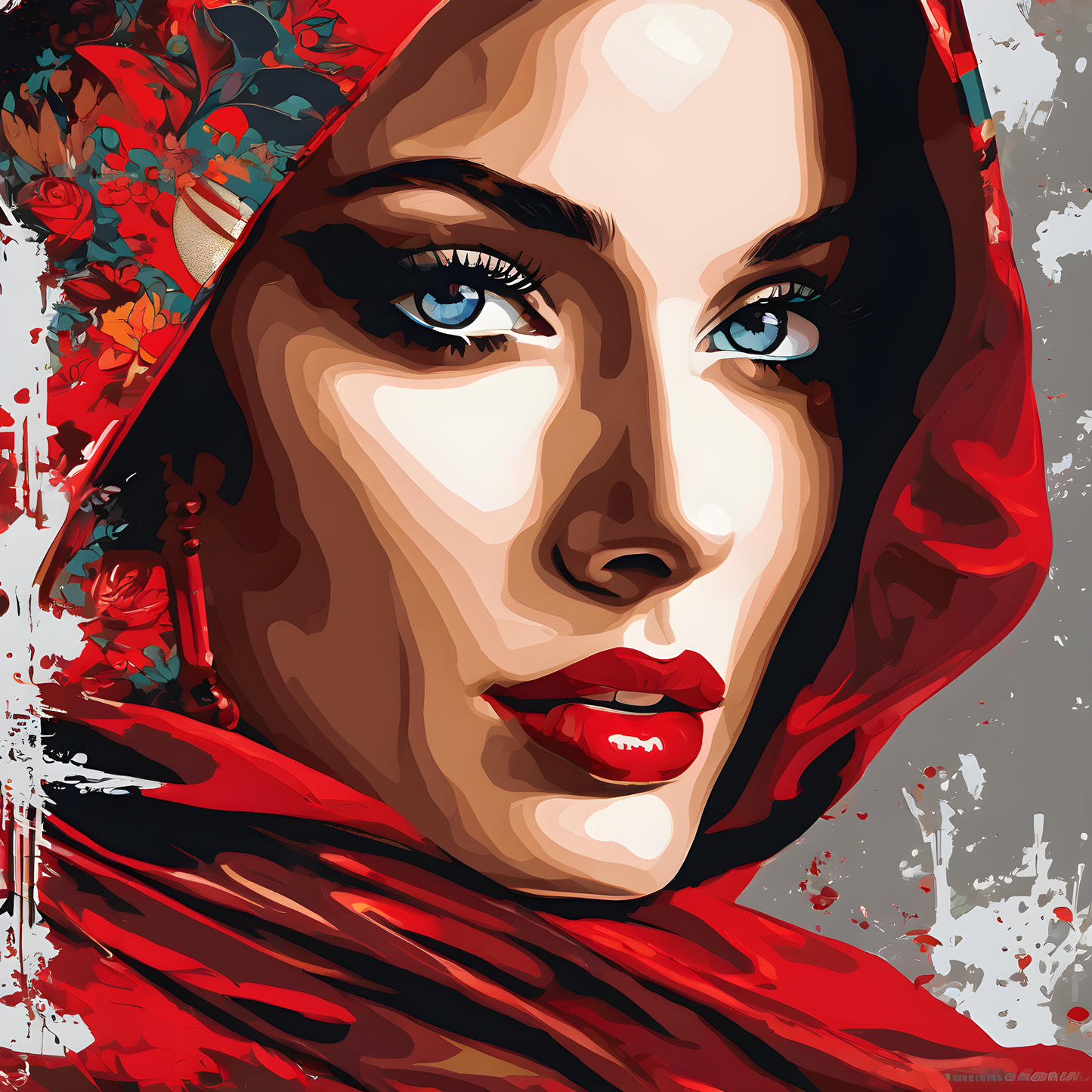 Lady In Red Collection PD (53) - Van-Go Paint-By-Number Kit