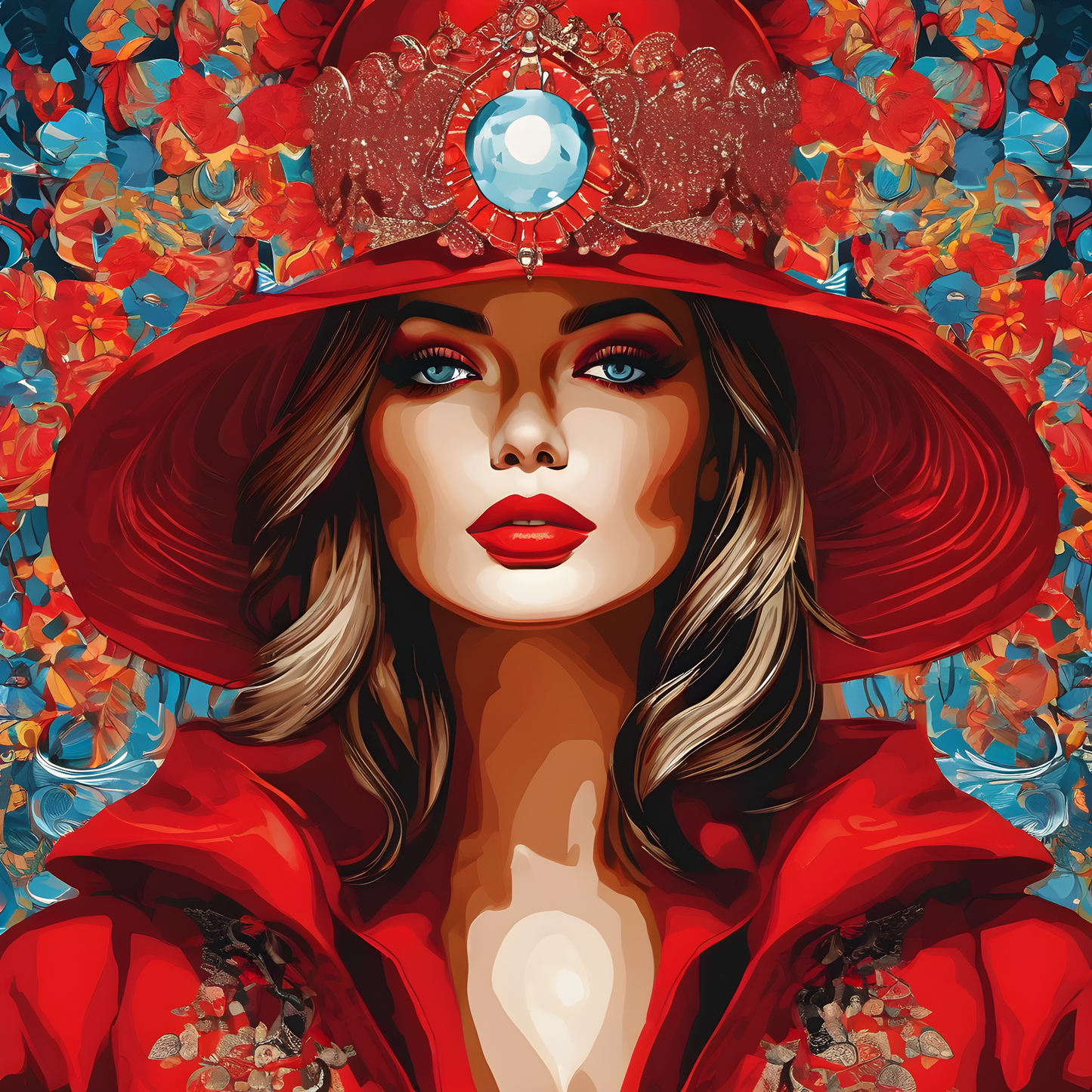 Lady In Red Collection PD (52) - Van-Go Paint-By-Number Kit