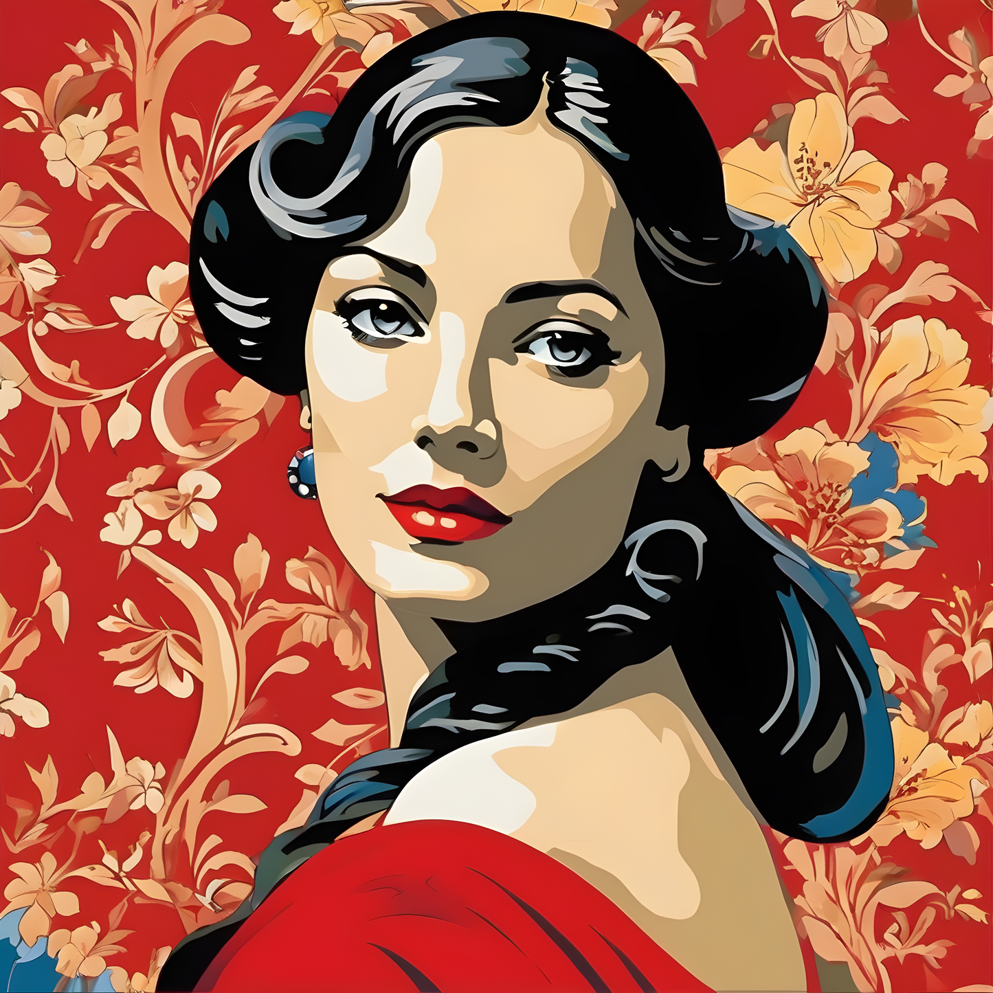 Lady In Red Collection PD (62) - Van-Go Paint-By-Number Kit