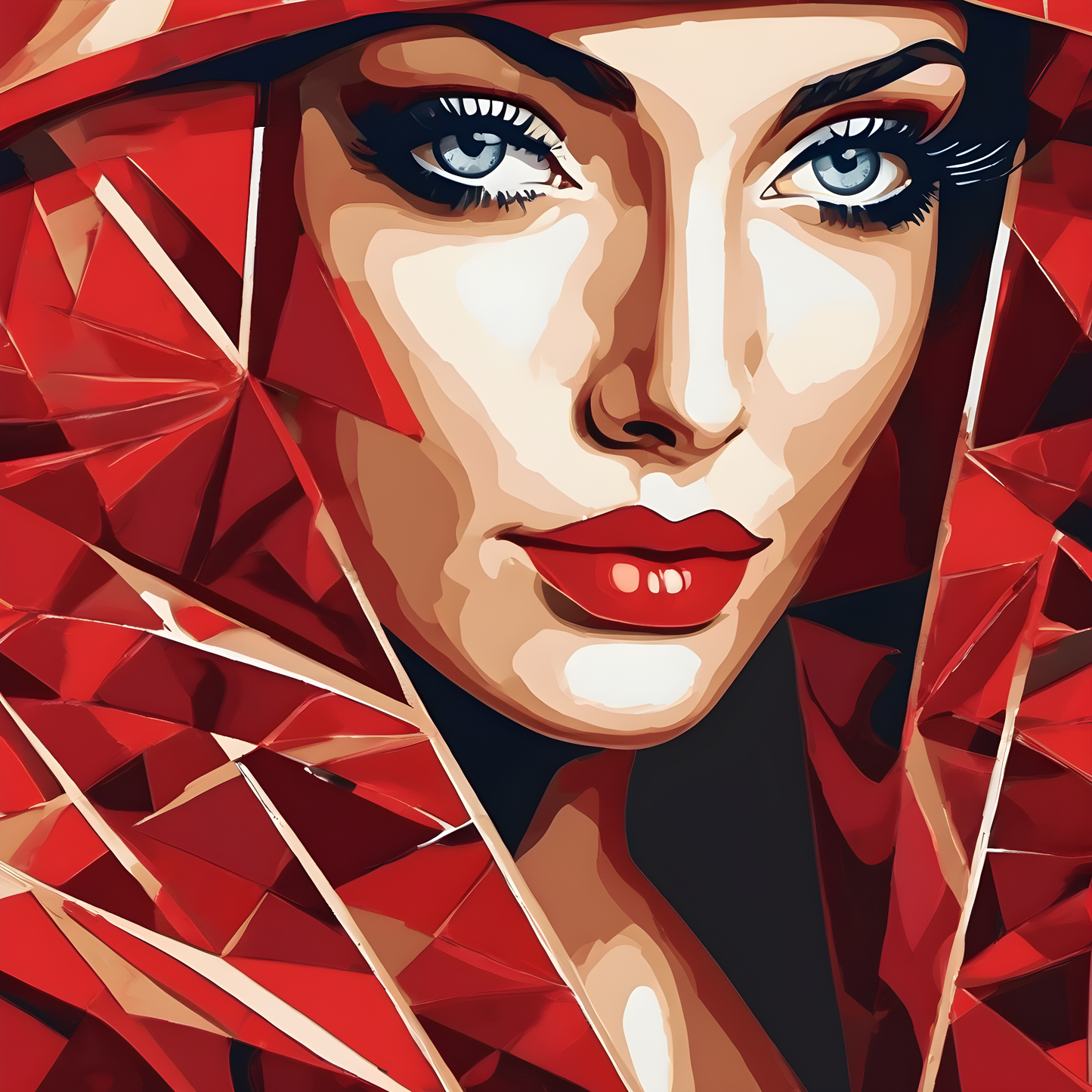Lady In Red Collection PD (60) - Van-Go Paint-By-Number Kit