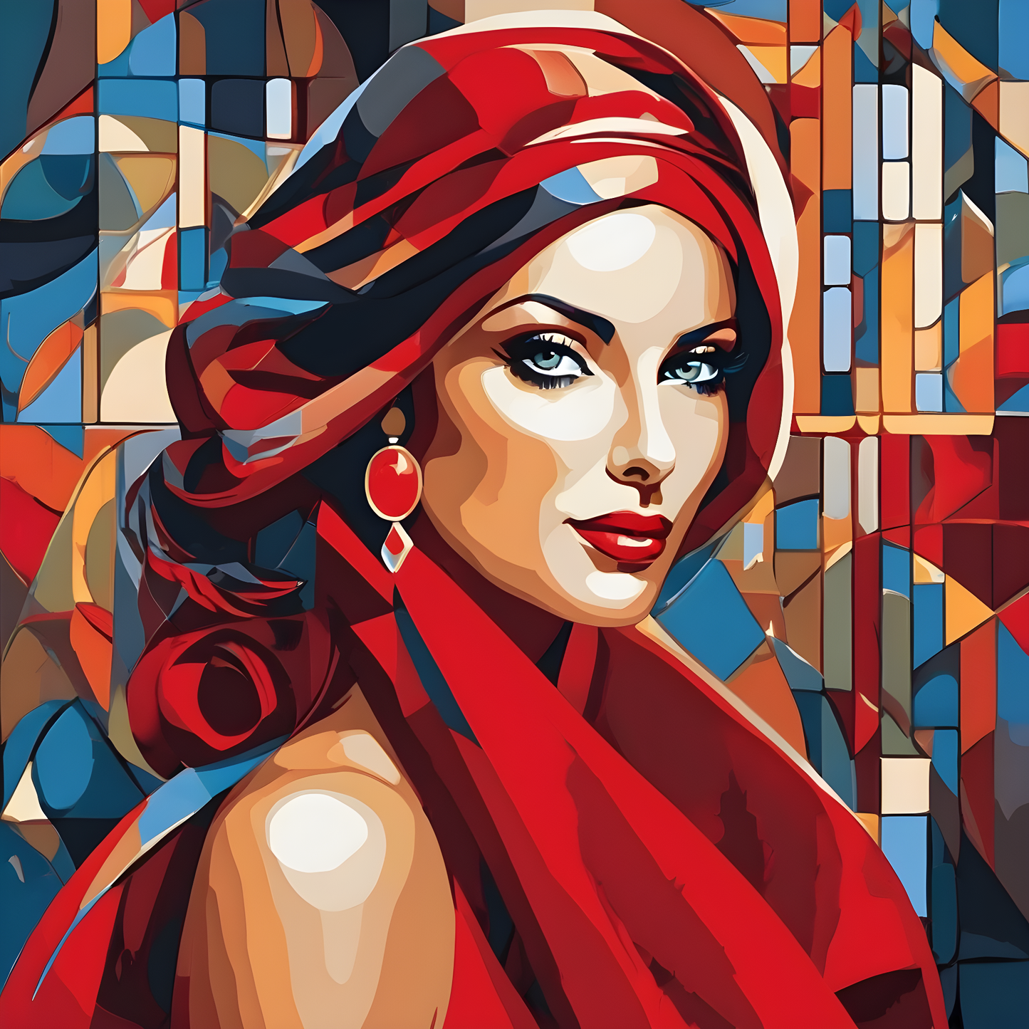Lady In Red Collection PD (55) - Van-Go Paint-By-Number Kit