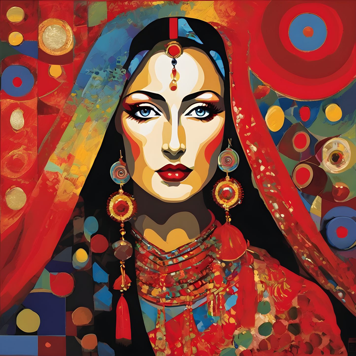 Lady In Red Collection PD (14) - Van-Go Paint-By-Number Kit