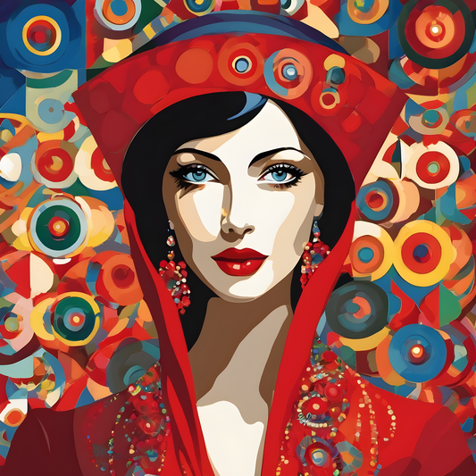 Lady In Red Collection PD (5) - Van-Go Paint-By-Number Kit