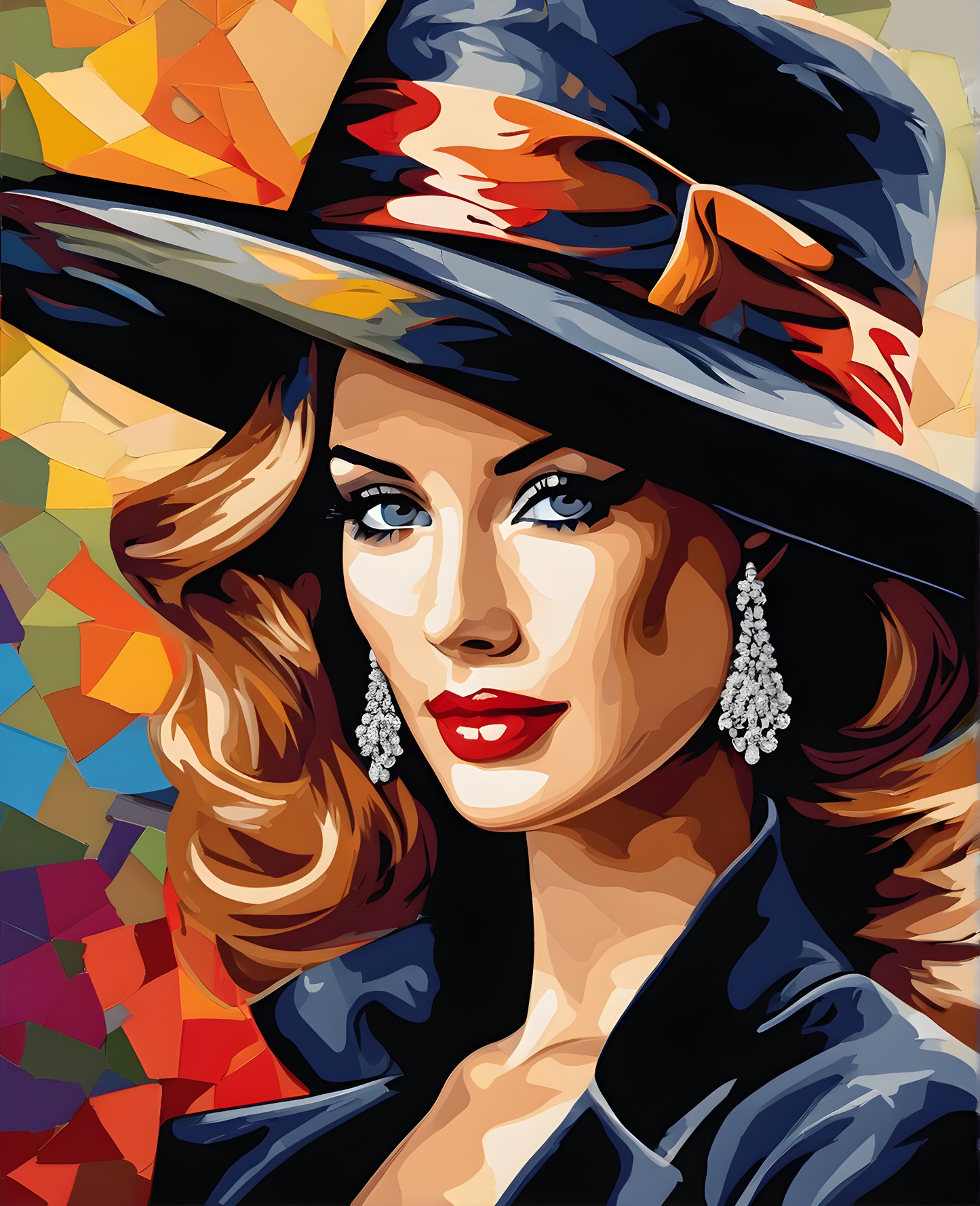 Lady with a Black Hat PD (5) - Van-Go Paint-By-Number Kit