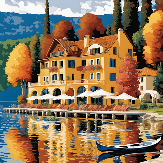 Lakeside Resort - Van-Go Paint-By-Number Kit