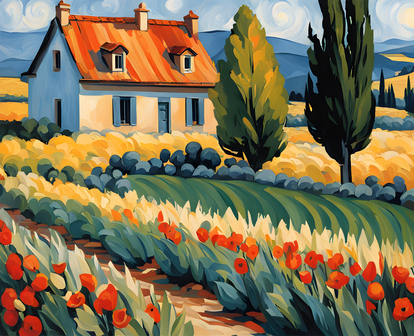 Landscape in Provence - Van-Go Paint-By-Number Kit