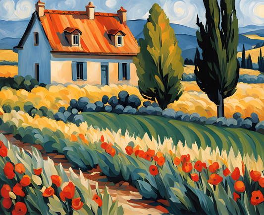 Landscape in Provence - Van-Go Paint-By-Number Kit