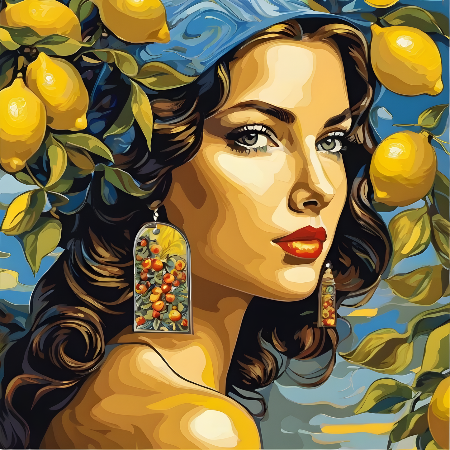 Lemon Girl OD (3) - Van-Go Paint-By-Number Kit