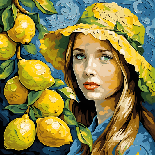 Lemon Girl PD (10) - Van-Go Paint-By-Number Kit
