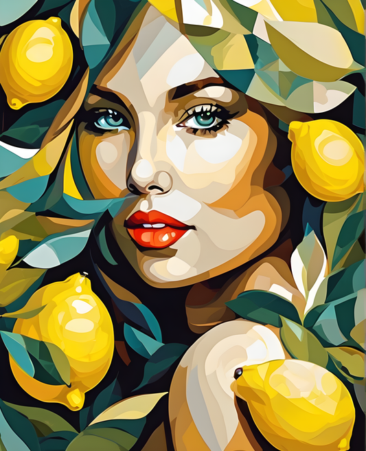 Lemon Girl PD (8) - Van-Go Paint-By-Number Kit