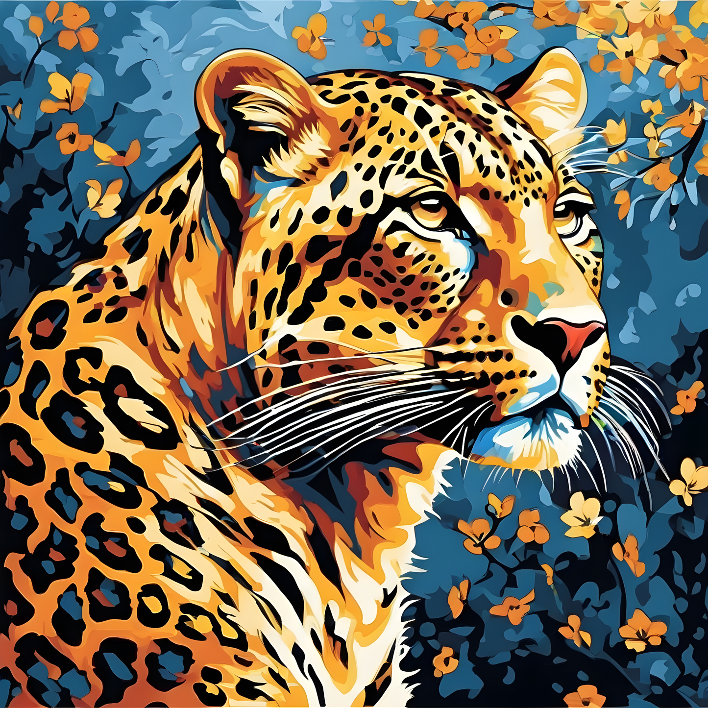 Leopard PD (3) - Van-Go Paint-By-Number Kit