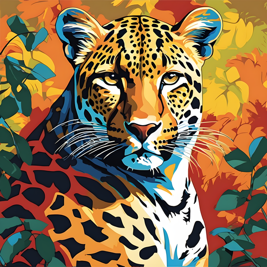 Leopard PD (2) - Van-Go Paint-By-Number Kit