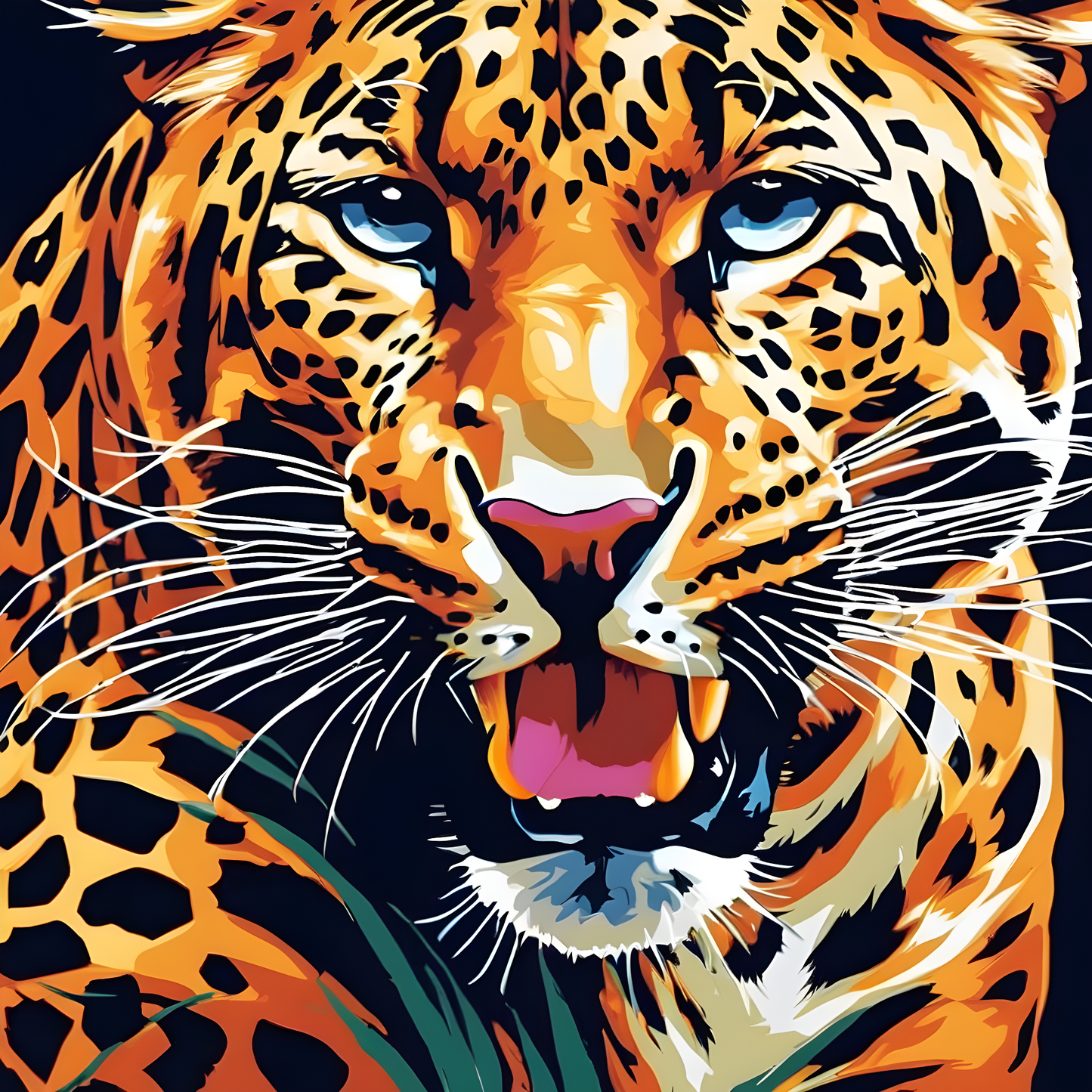 Leopard PD (5) - Van-Go Paint-By-Number Kit