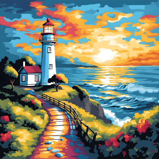 Light House Trail (1) - Van-Go Paint-By-Number Kit