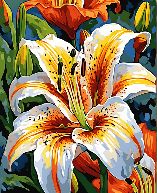 Flowers Collection OD (21) - Lily - Van-Go Paint-By-Number Kit