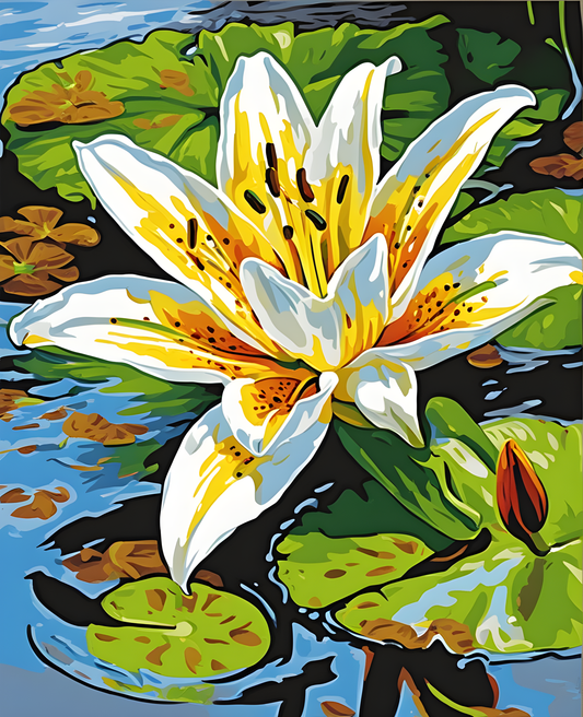 Flowers Collection OD (22) - Lily - Van-Go Paint-By-Number Kit