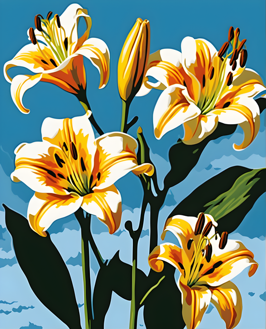 Flowers Collection OD (23) - Lily - Van-Go Paint-By-Number Kit