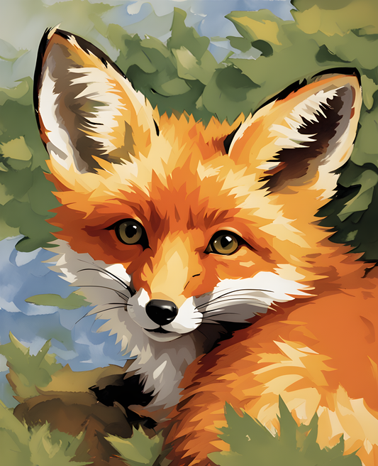 Little Fox (1) - Van-Go Paint-By-Number Kit