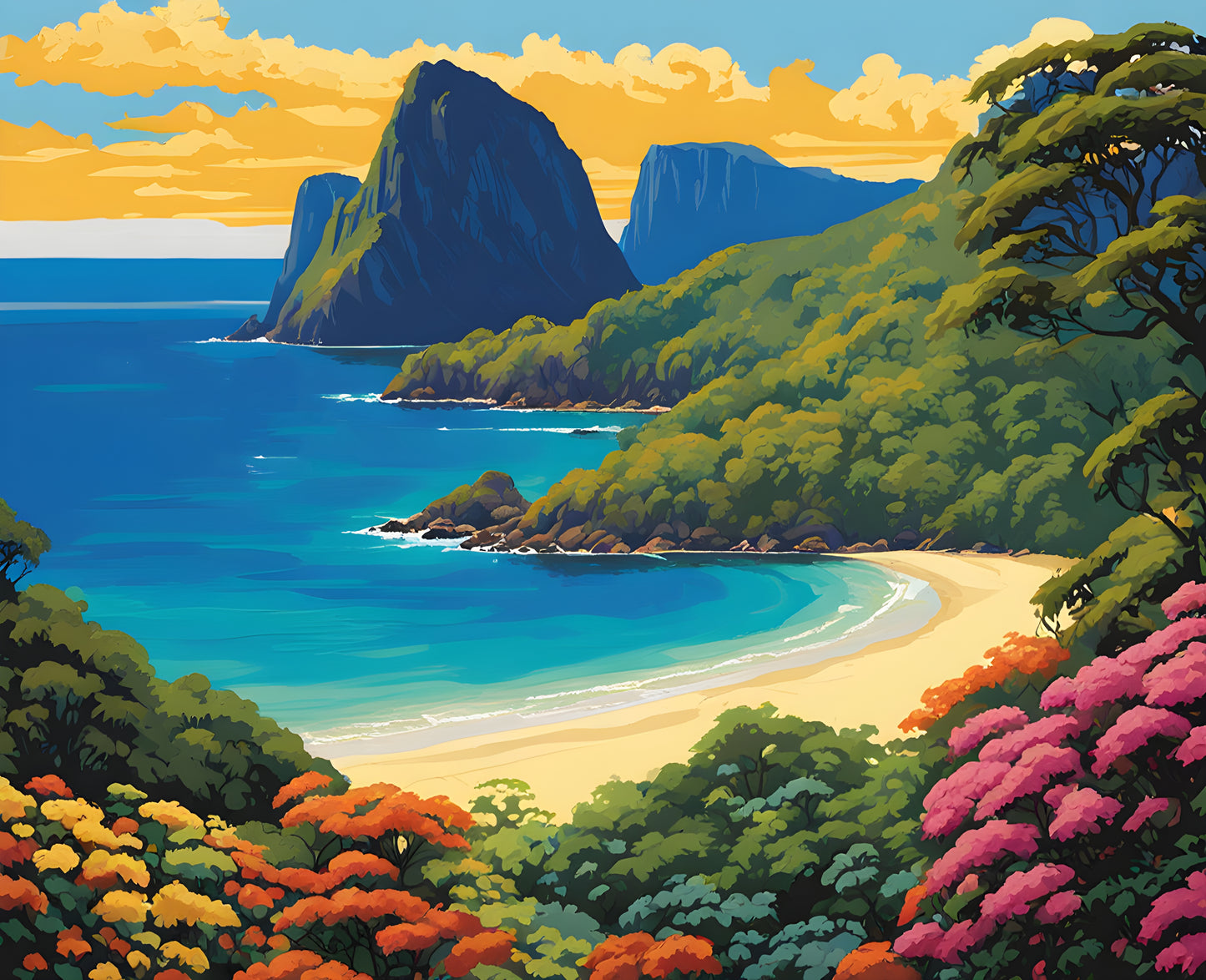 Australia Collection PD (57) - Lord Howe Island, NSW - Van-Go Paint-By-Number