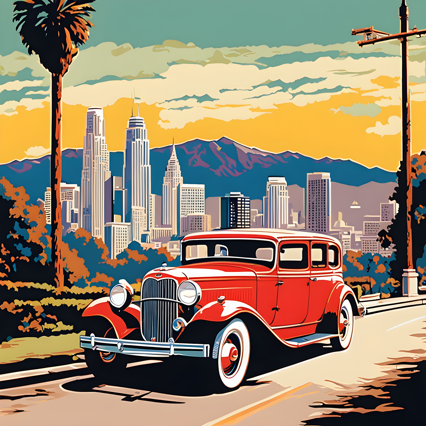 Los Angeles, 1931 - Van-Go Paint-By-Number Kit