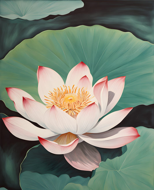 Exotic Flowers Collection (79) - Lotus Flower - Van-Go Paint-By-Number Kit