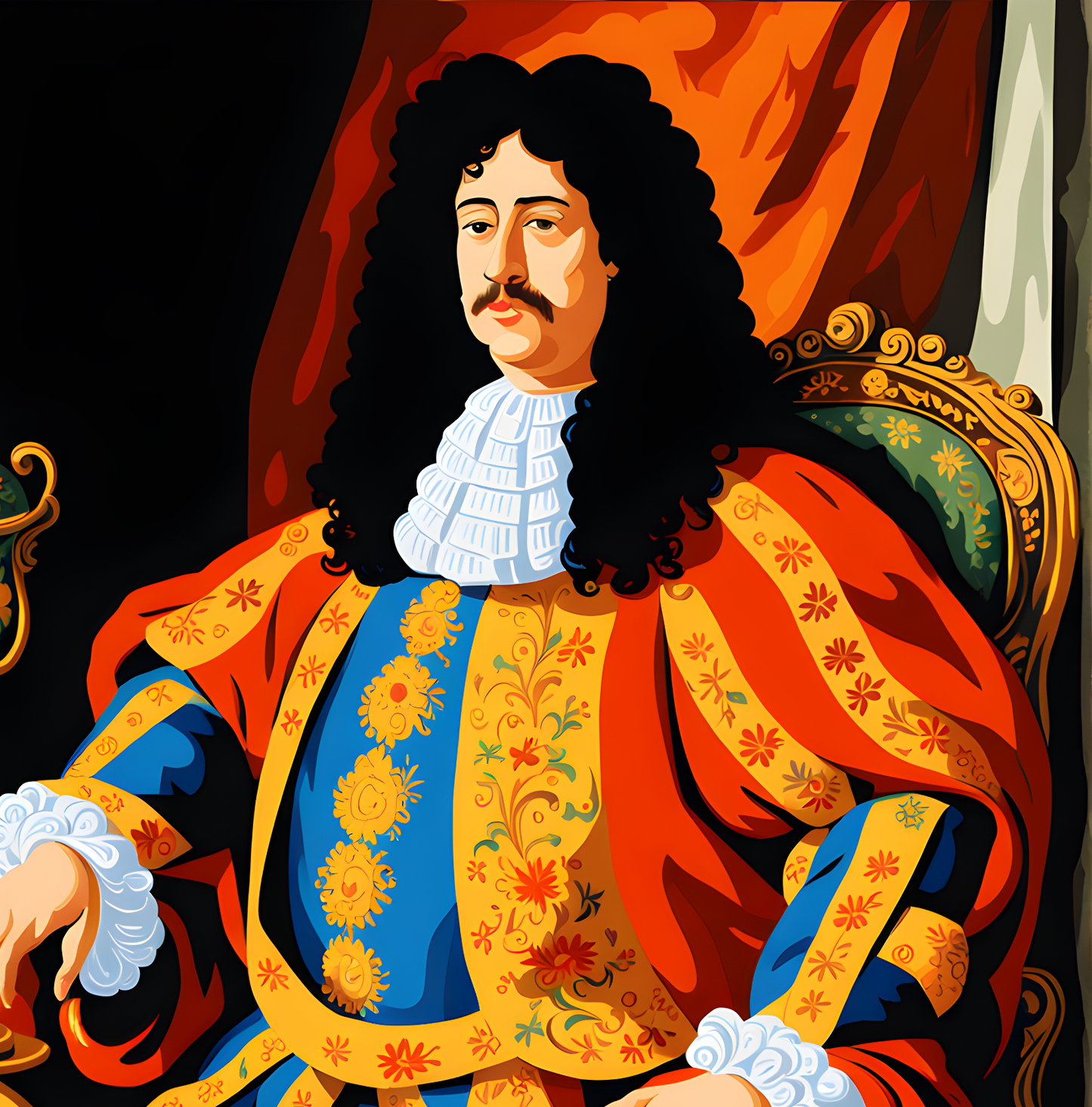 Royal Portrait PD (28) - Louis XIV, King of France - Van-Go Paint-By-Number Kit