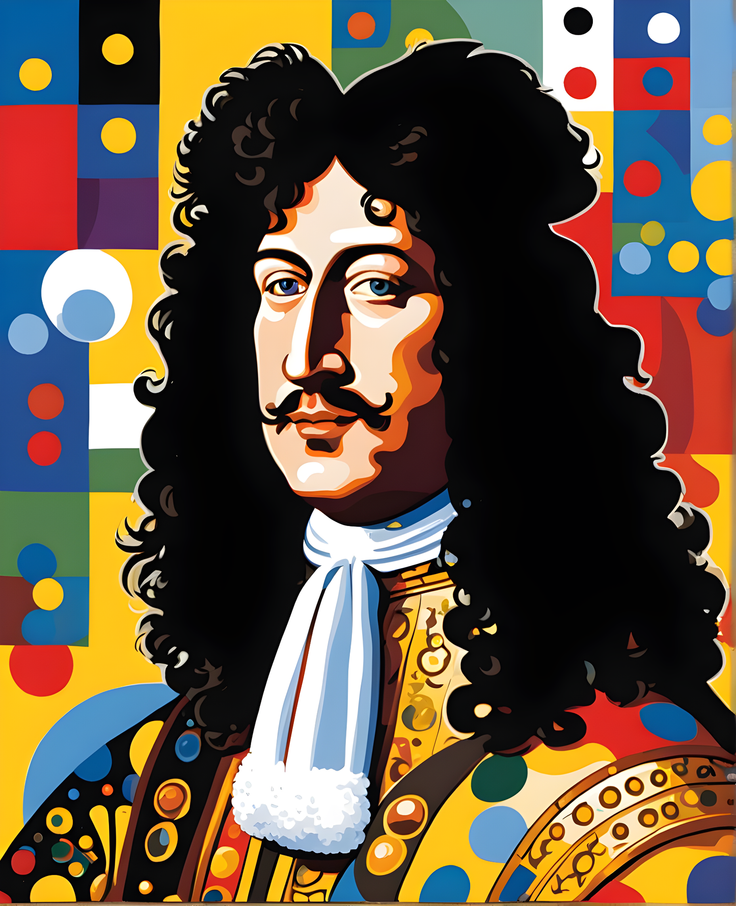 Royal Portrait PD (27) - Louis XIV, King of France - Van-Go Paint-By-Number Kit