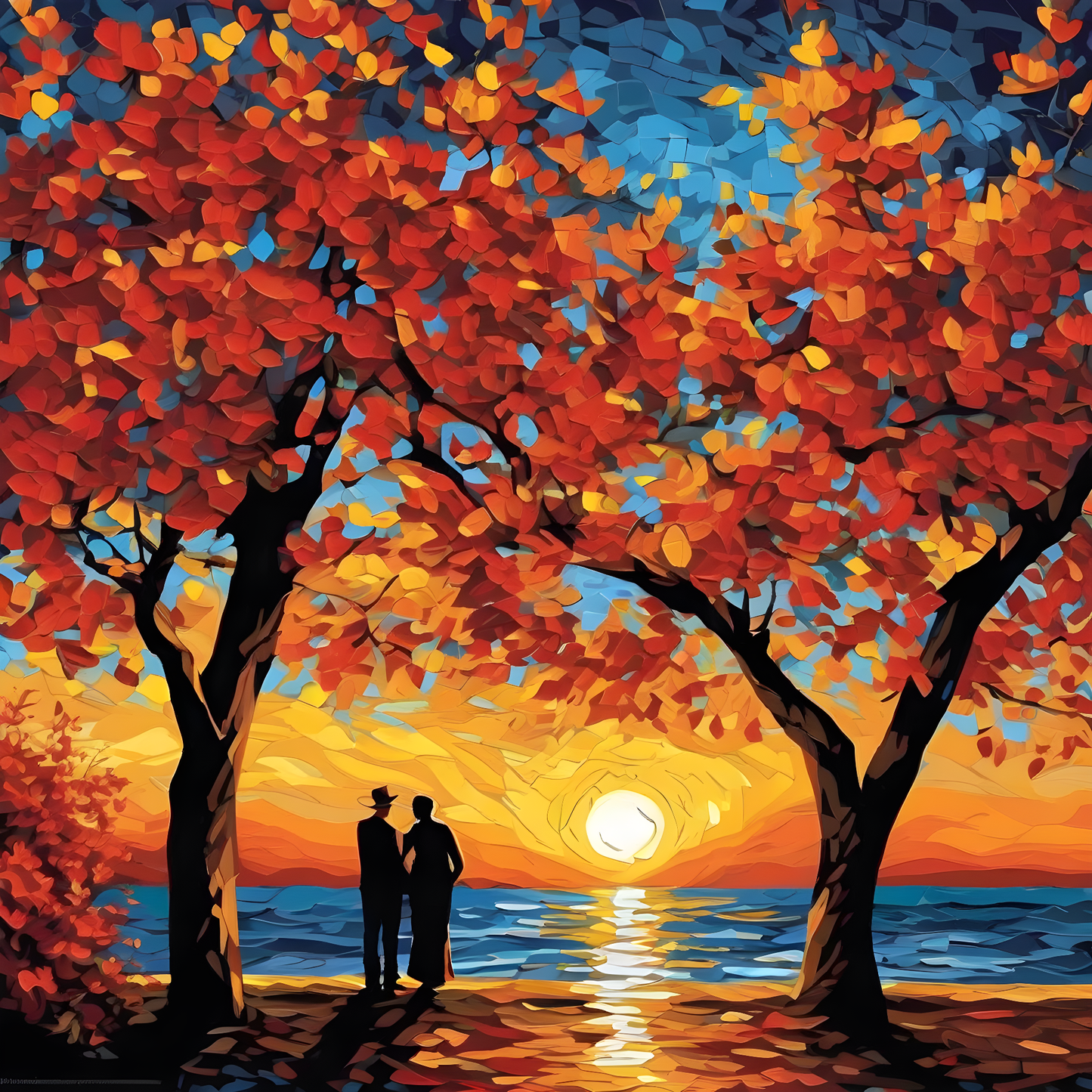 Love at sunset PD (3) - Van-Go Paint-By-Number Kit