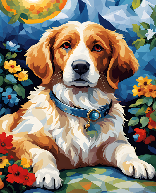 Lovely Dog PD (1) - Van-Go Paint-By-Number Kit