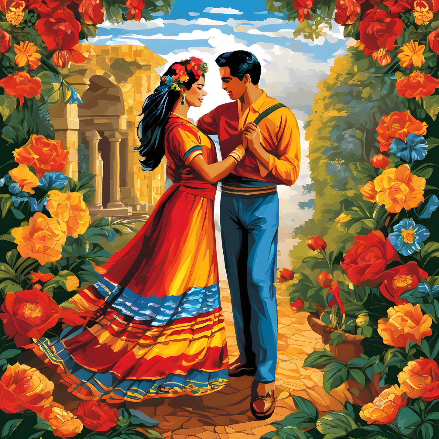 Lovers dance PD - Van-Go Paint-By-Number Kit