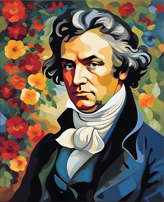 Ludwig Van Beethoven Portrait (8) - Van-Go Paint-By-Number Kit