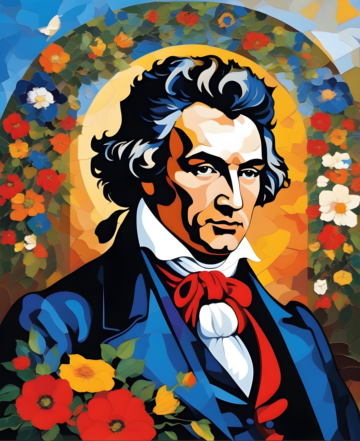 Ludwig Van Beethoven Portrait (7) - Van-Go Paint-By-Number Kit
