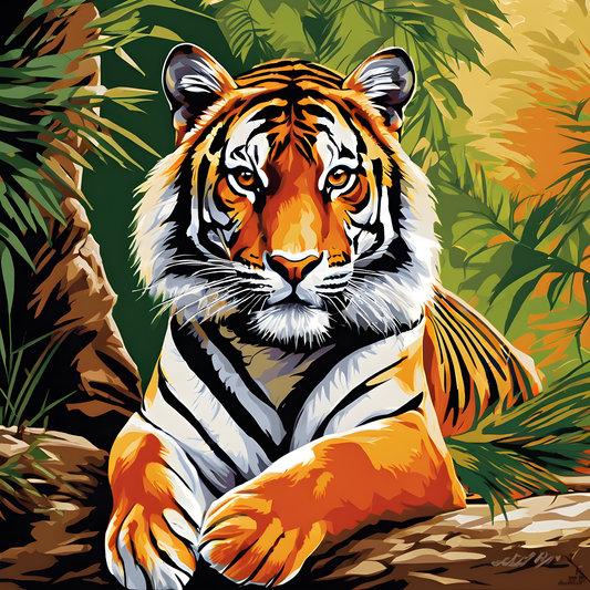 Machli - Tigress Queen of Ranthambore PD (2) - Van-Go Paint-By-Number Kit