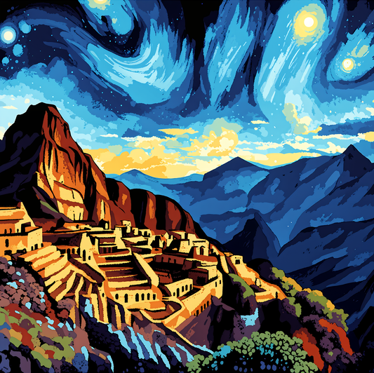 Machu Picchu Collection (3) - Starry Night - Van-Go Paint-By-Number Kit
