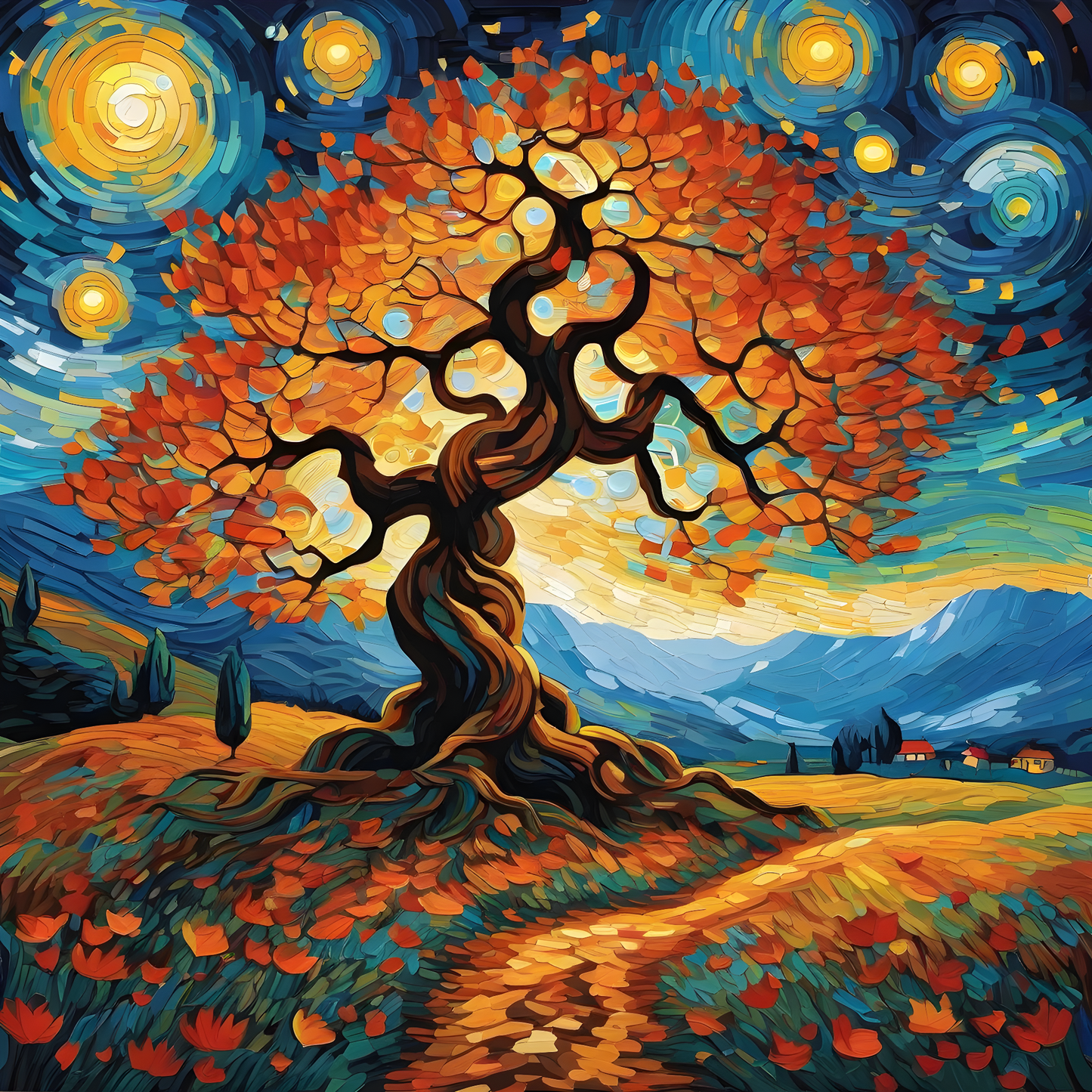 Magical Tree Roots PD (3) - Van-Go Paint-By-Number Kit