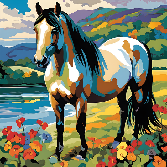 Majestic Horse PD (1) - Van-Go Paint-By-Number Kit