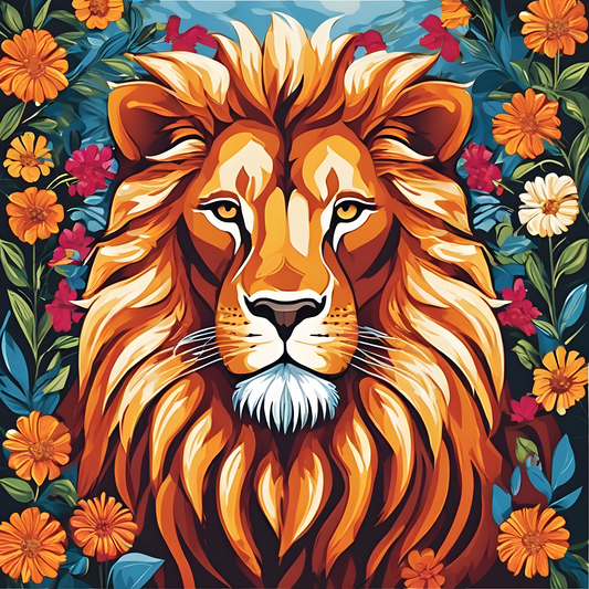 Majestic Lion PD (1) - Van-Go Paint-By-Number Kit