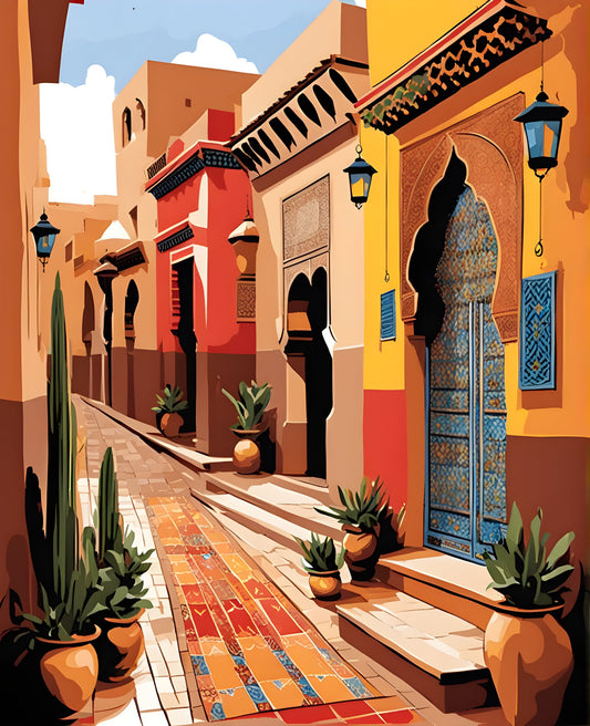 Morocco Collection PD (24) - Marrakesh - Van-Go Paint-By-Number Kit
