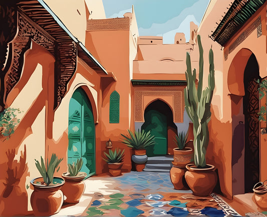 Amazing Places OD (418) - Marrakesh, Morocco - Van-Go Paint-By-Number Kit