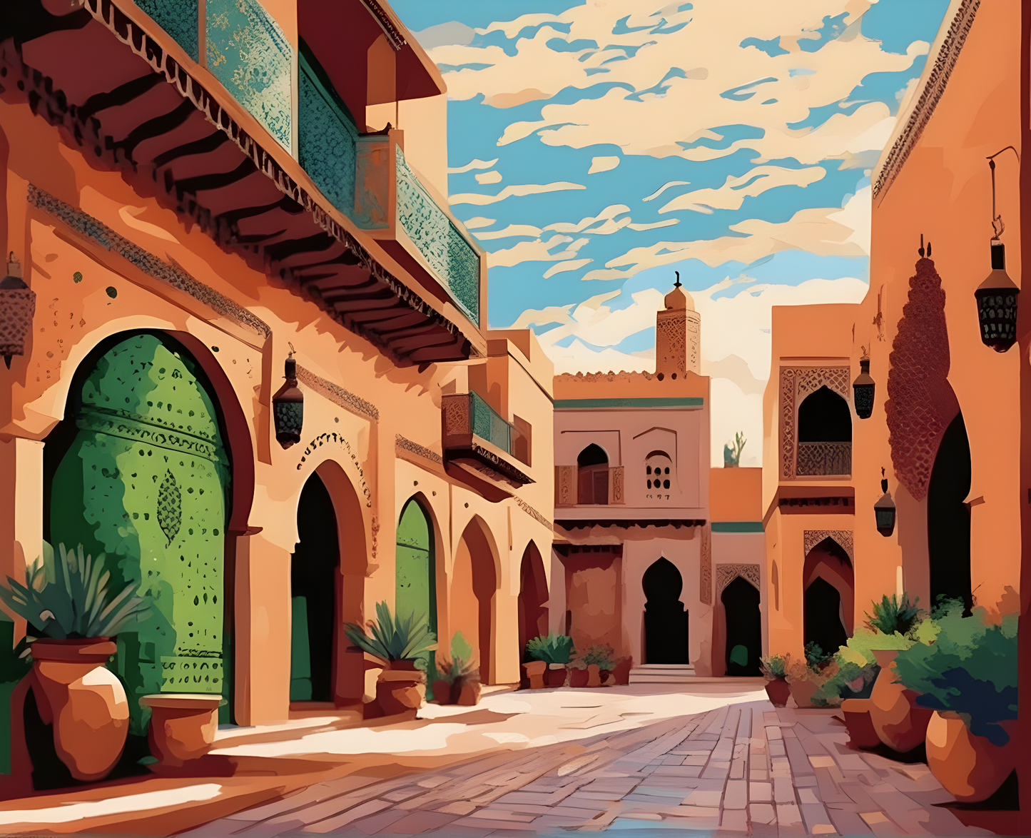 Amazing Places OD (419) - Marrakesh, Morocco - Van-Go Paint-By-Number Kit