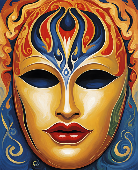 Mask of Flame PD (1) - Van-Go Paint-By-Number Kit