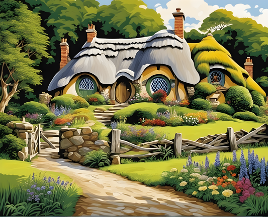 Amazing Places OD (169) - Matamata (Hobbiton), New-Zealand Country - Van-Go Paint-By-Number Kit