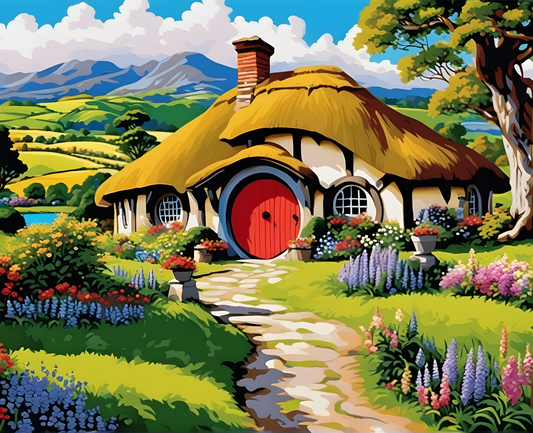 Amazing Places OD (168) - Matamata (Hobbiton), New-Zealand Country - Van-Go Paint-By-Number Kit