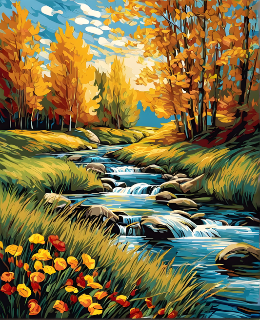 Meadow Stream PD (4) - Van-Go Paint-By-Number Kit