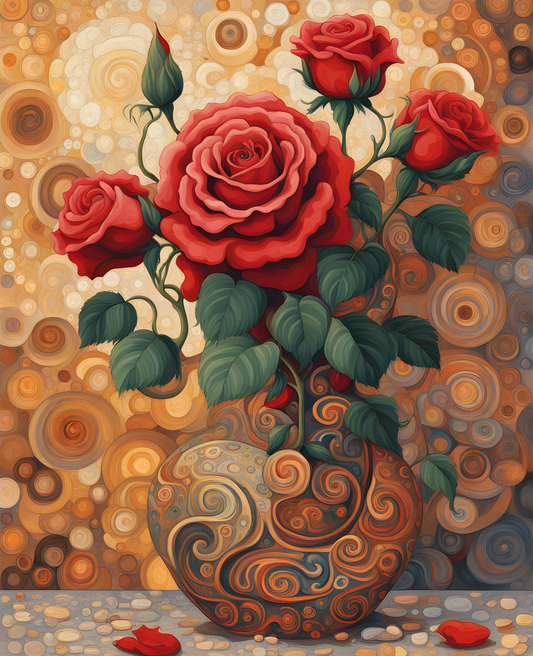 Meditative rose (4) - Van-Go Paint-By-Number Kit