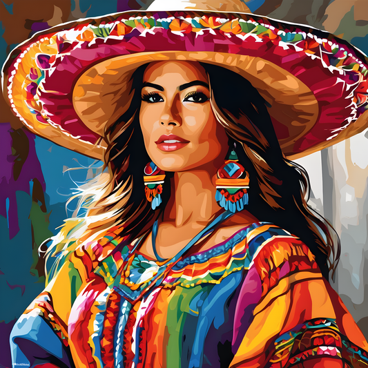 Mexican Girl PD (3) - Van-Go Paint-By-Number Kit