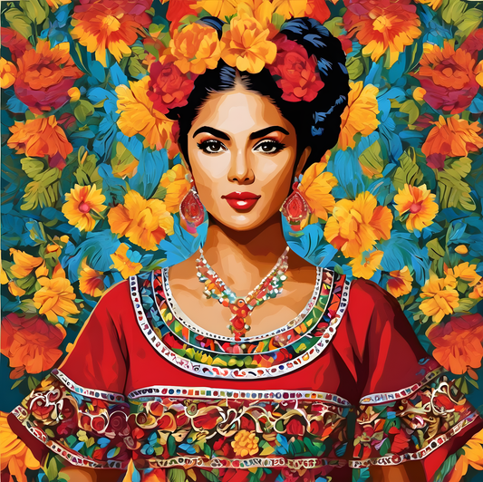 Mexican Girl PD (5) - Van-Go Paint-By-Number Kit