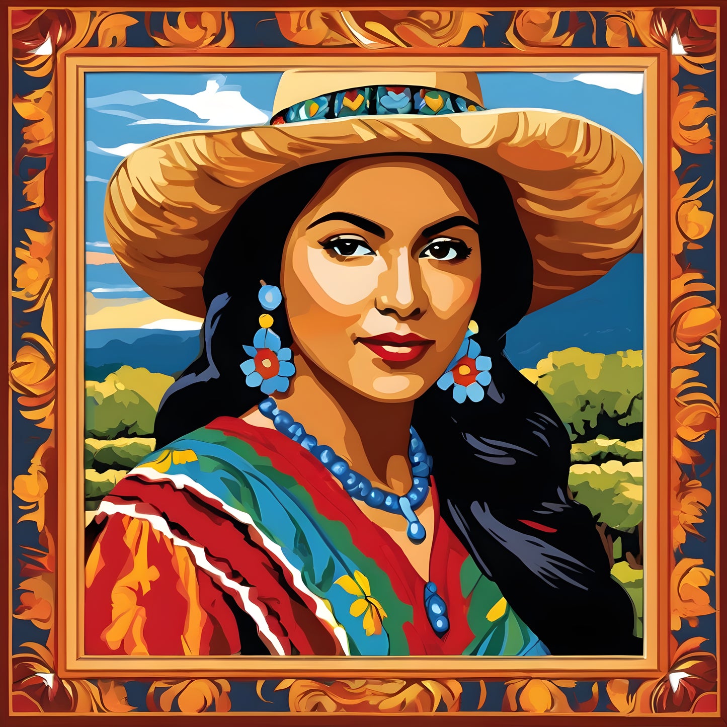 Mexican Girl PD (4) - Van-Go Paint-By-Number Kit